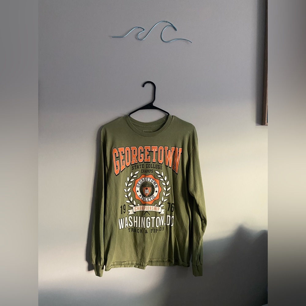 Georgetown Olive Green Long Sleeve Shirt